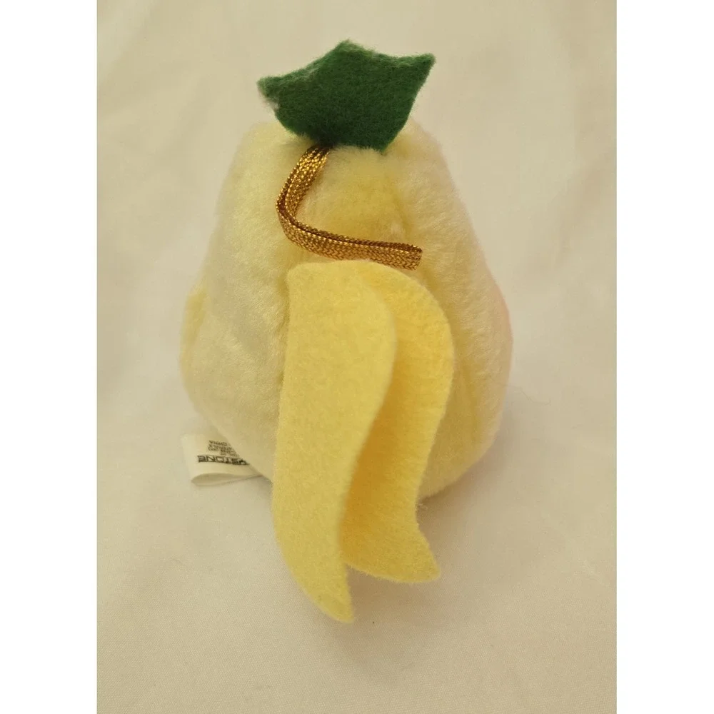 Vintage 1991 Del Monte Country Yumkins Christmas Googly Eyed Plush Ornament Set
